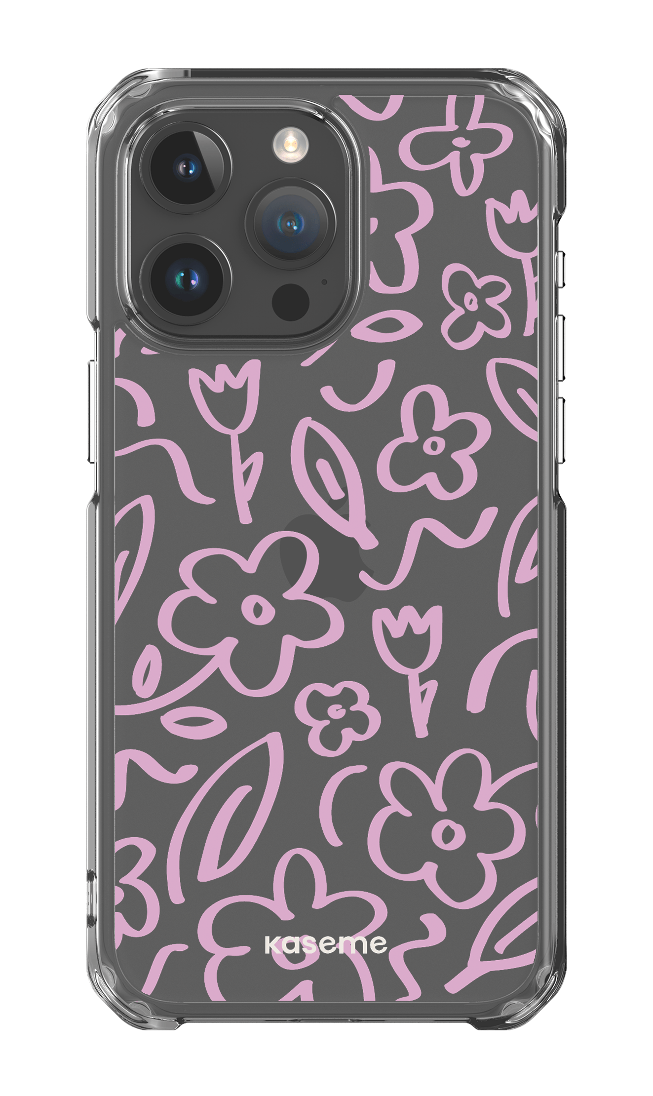 iPhone 15 Pro Max Clear Case Brooklyn pink clear case -