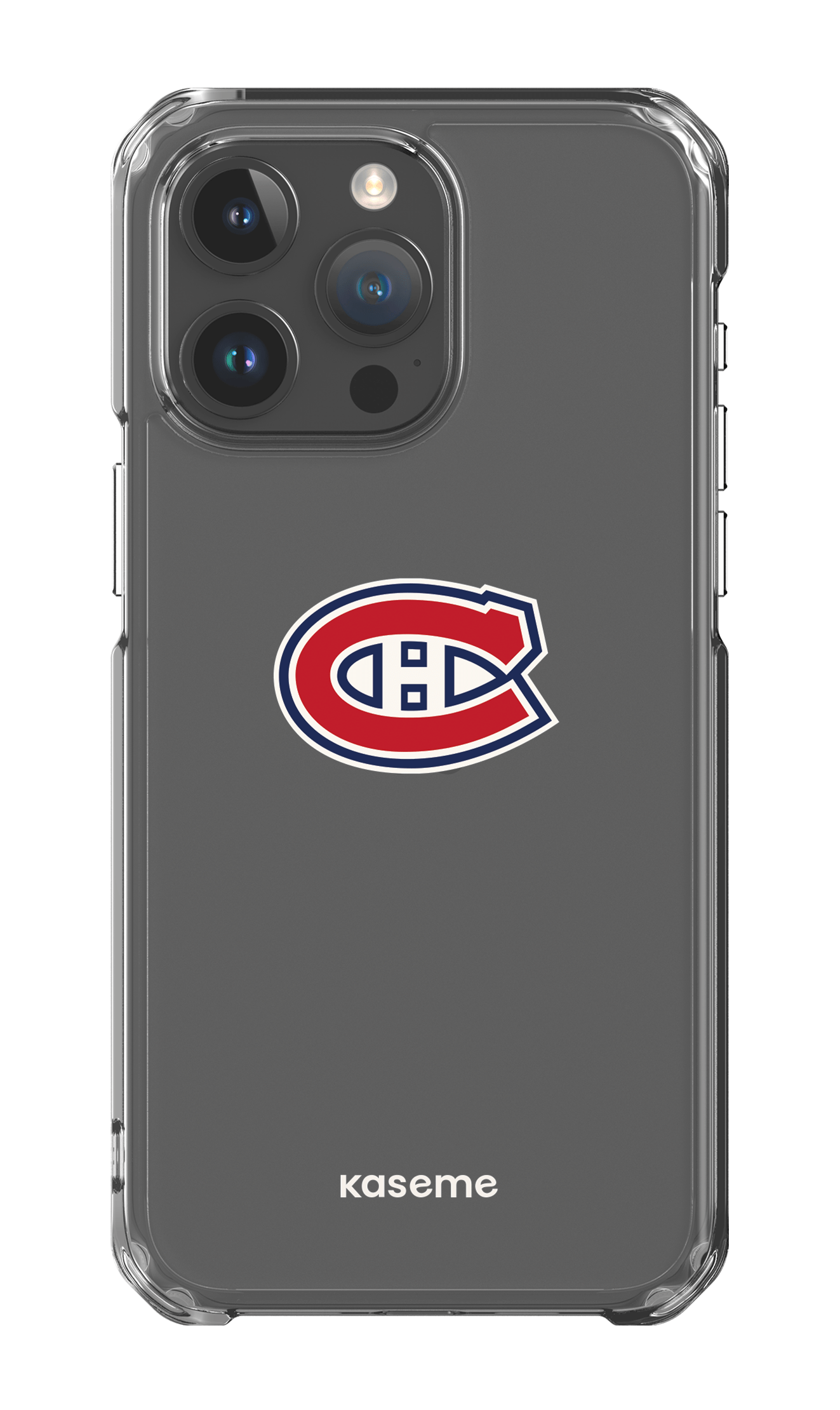 iPhone 15 Pro Max Clear Case Canadiens Logo Clear -