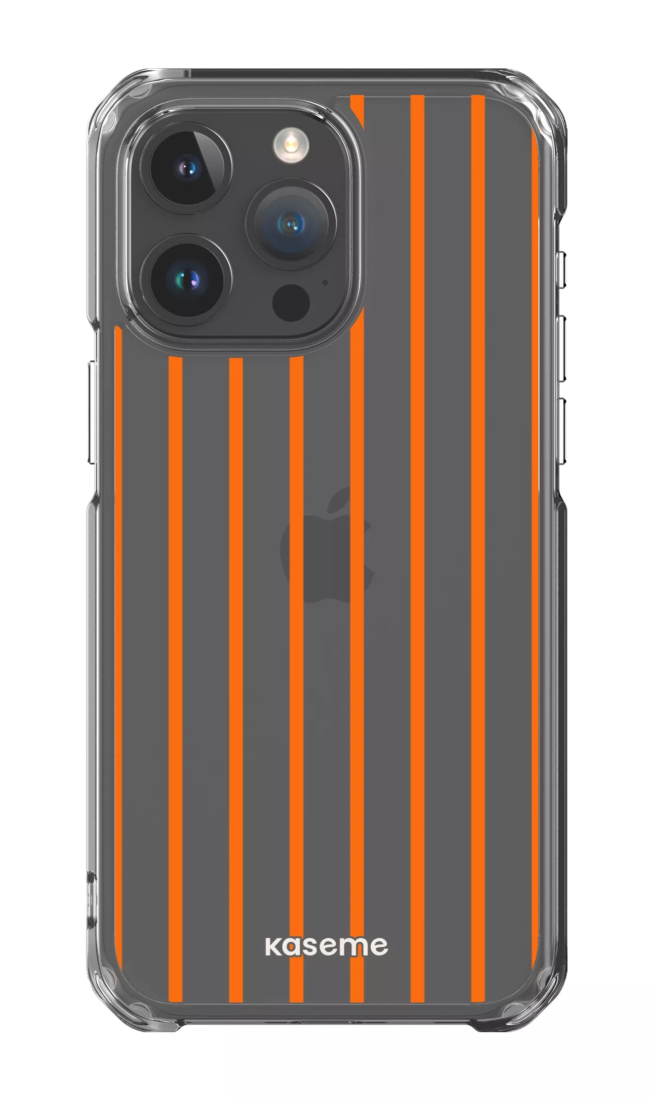 iPhone 15 Pro Max Clear Case Dolce Striscia Orange Clear Case -