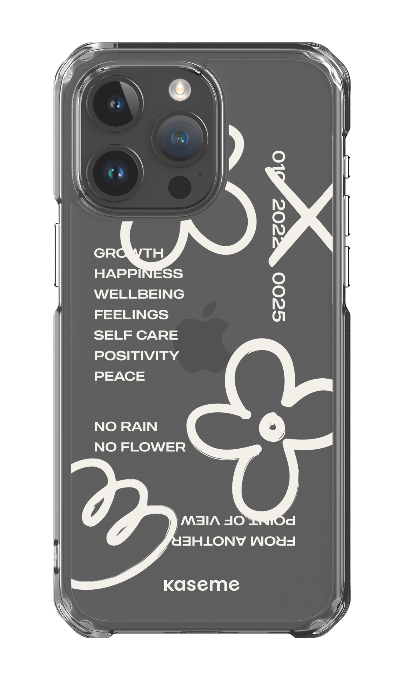 iPhone 15 Pro Max Clear Case Feelings white clear case -