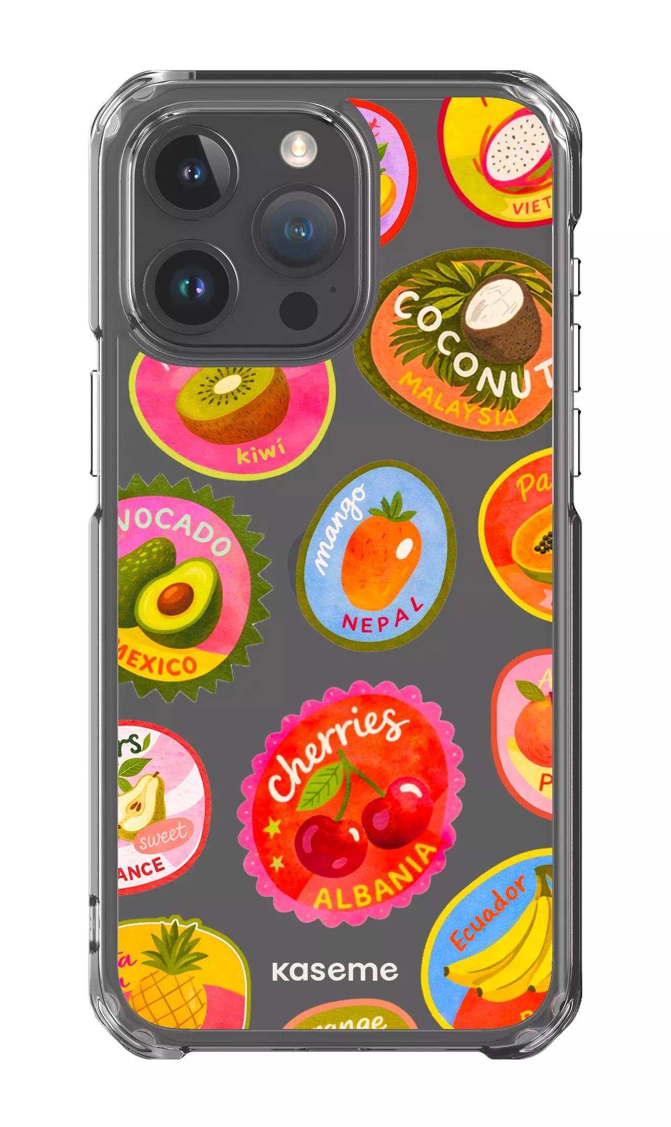 iPhone 15 Pro Max Clear Case Frutti Clear Case -