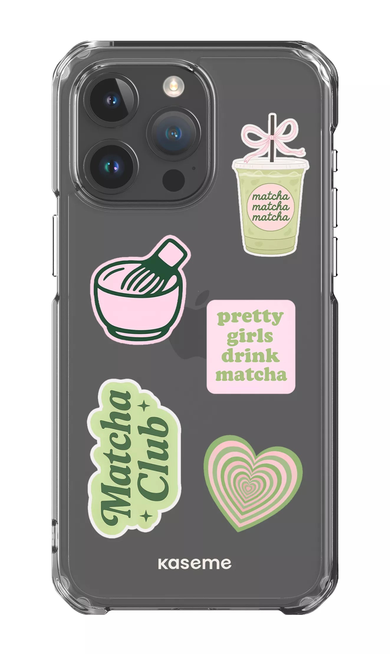 iPhone 15 Pro Max Clear Case Matcha Clear Case -