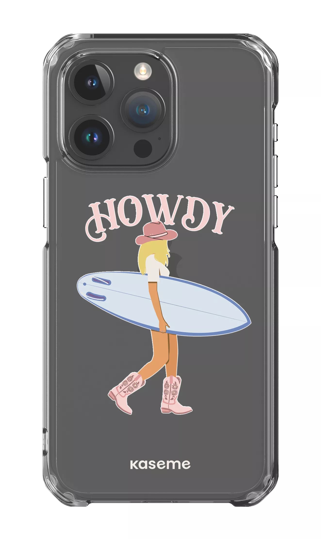iPhone 15 Pro Max Clear Case Westsea Pink Clear Case -