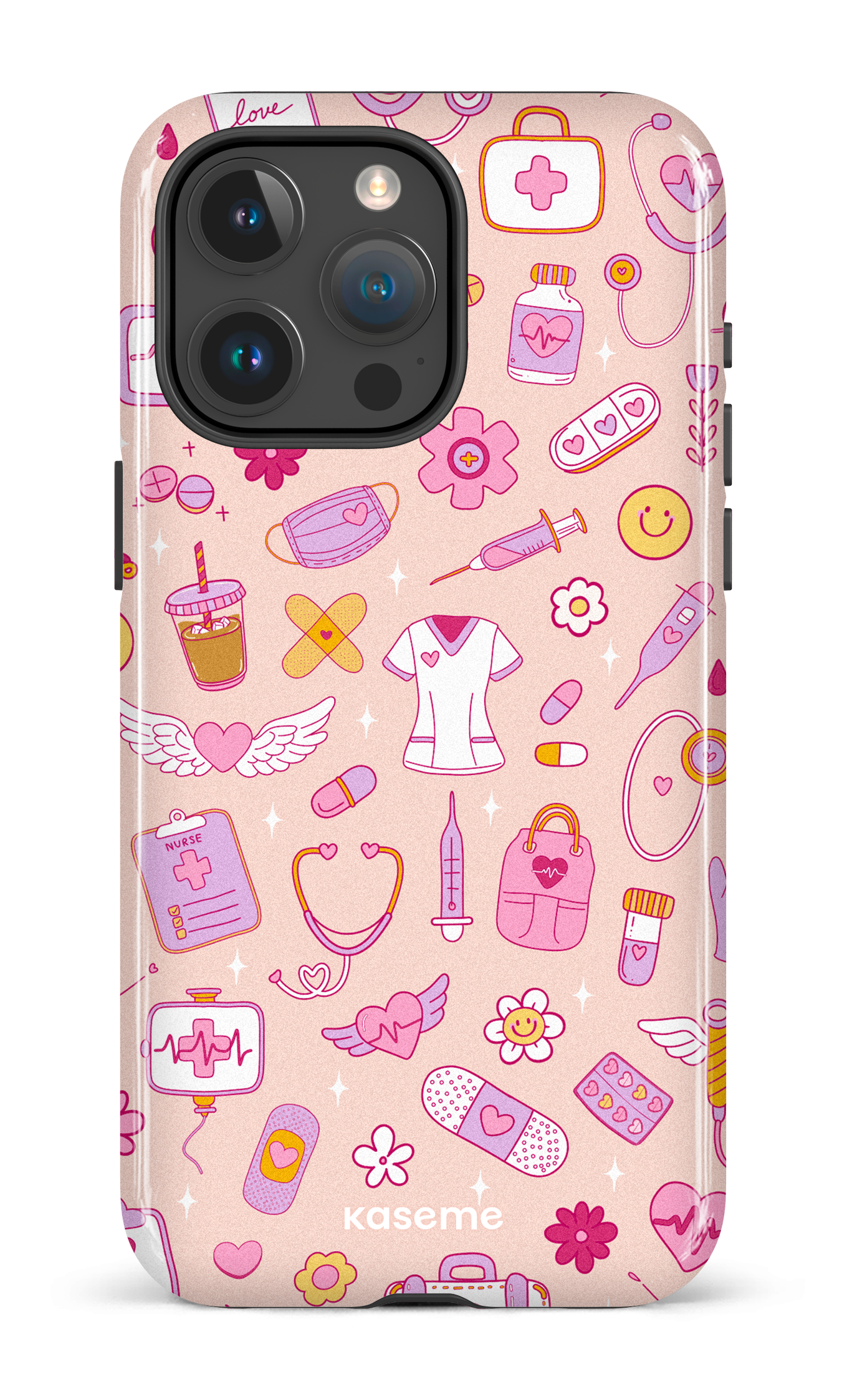 iPhone 15 Pro Max Tough Code Pink -