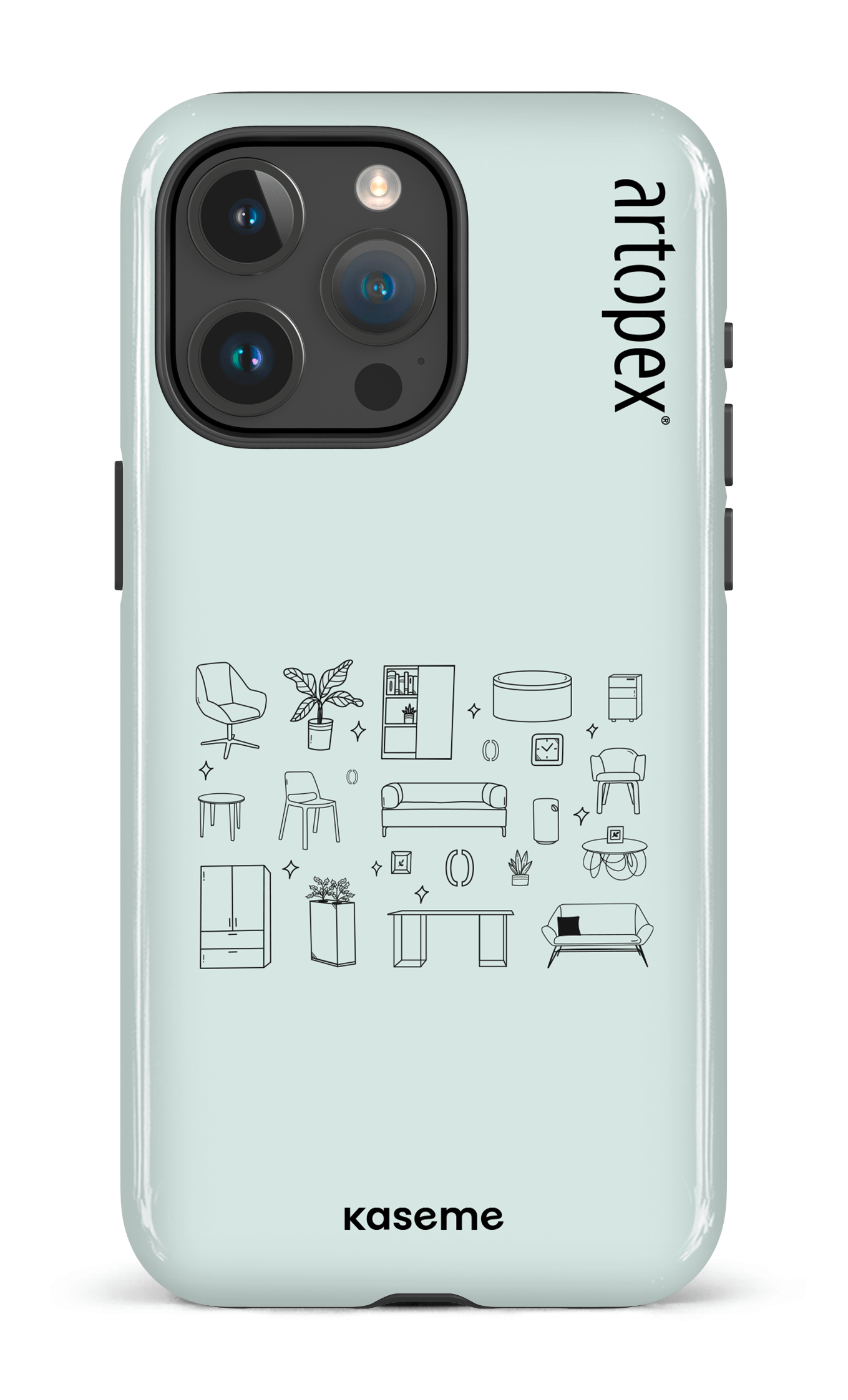 iPhone 15 Pro Max Tough L'essentiel menthe par Artopex -