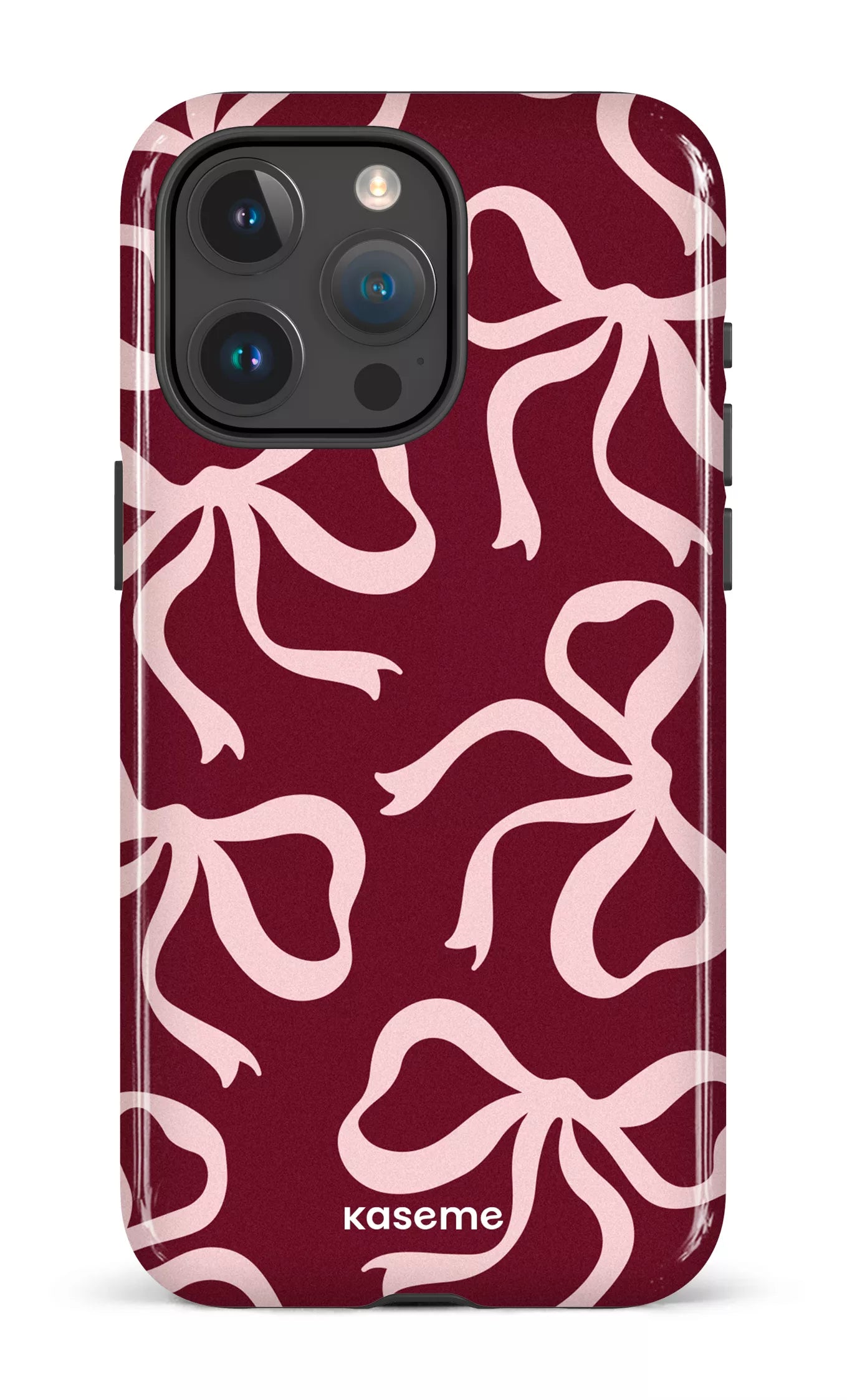 iPhone 15 Pro Max Tough Lace Burgundy & Pink -
