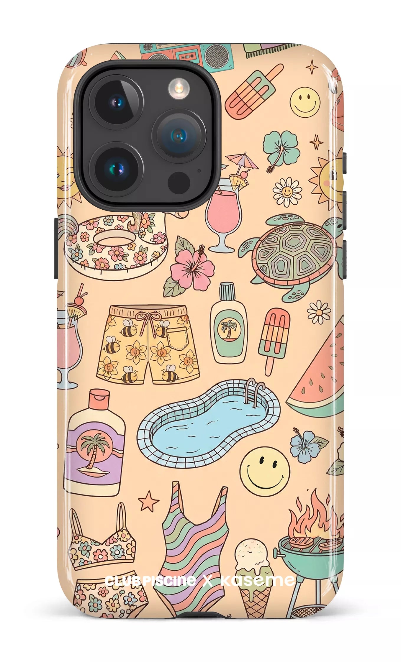 iPhone 15 Pro Max Tough Summer Icon by Club Piscine -