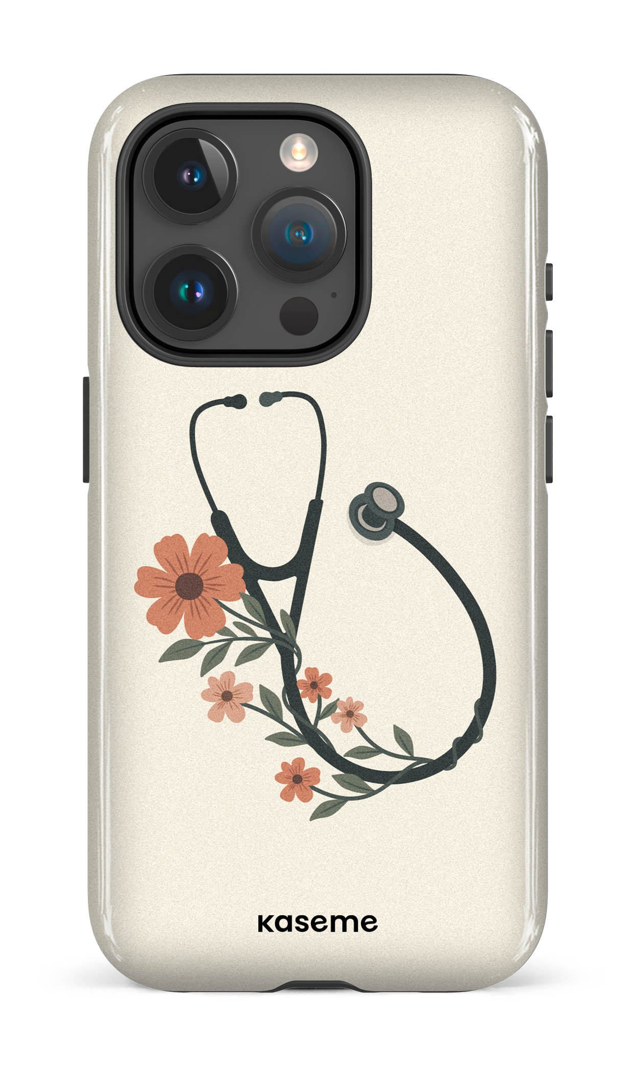 iPhone 15 Pro Tough Blossom Beat Beige -