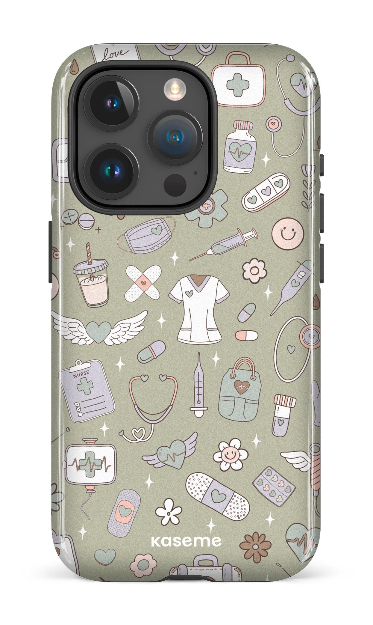 iPhone 15 Pro Tough Code Green -