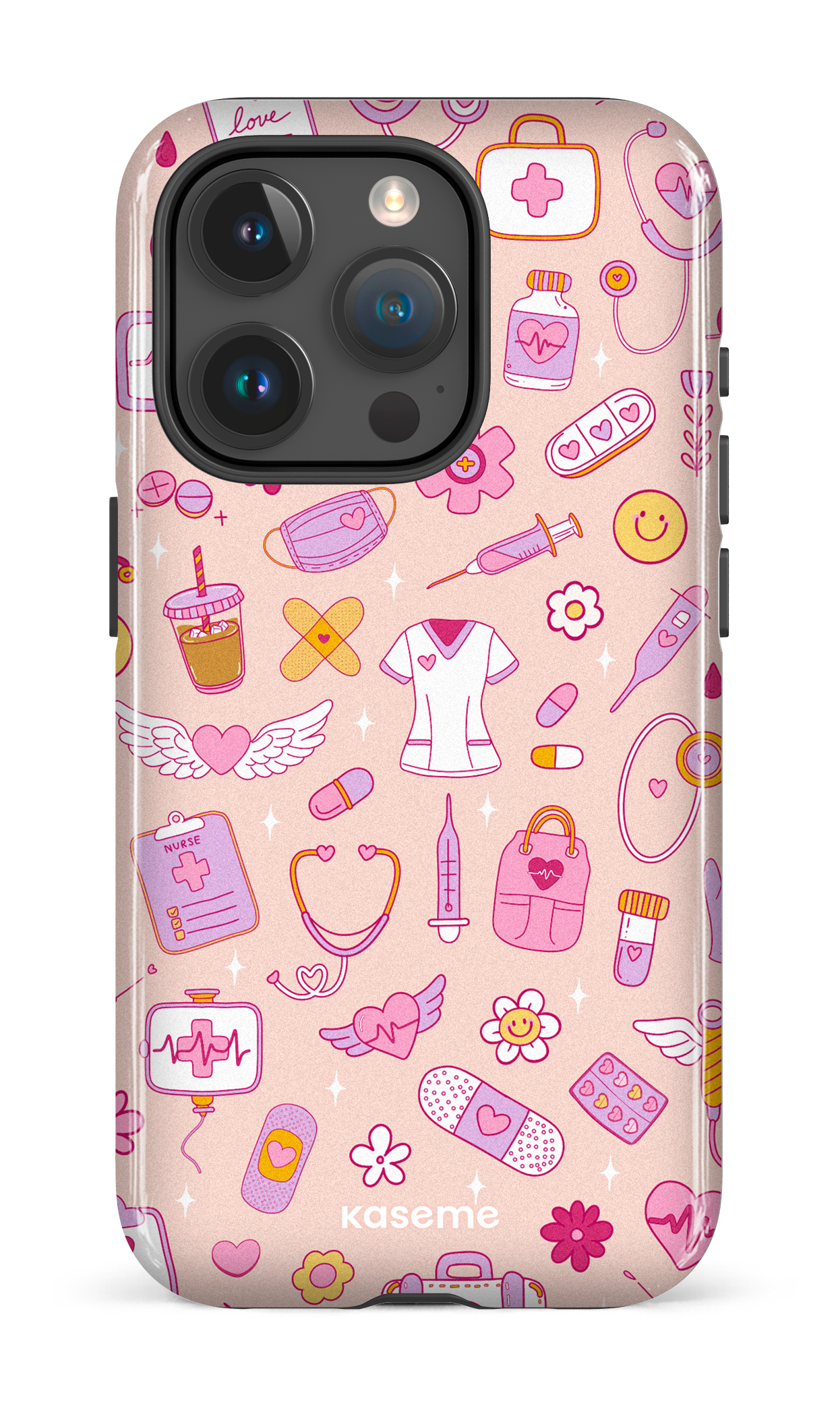 iPhone 15 Pro Tough Code Pink -