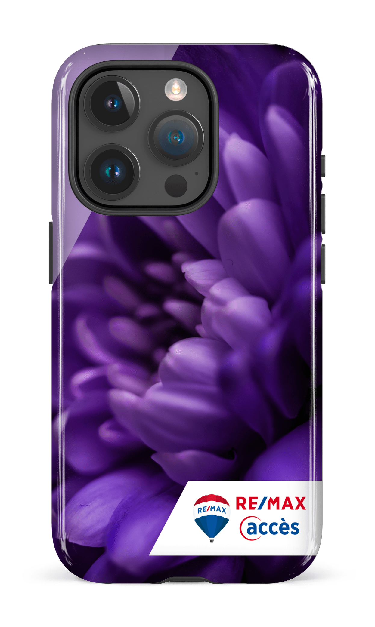 iPhone 15 Pro Tough Fleur gros plan -