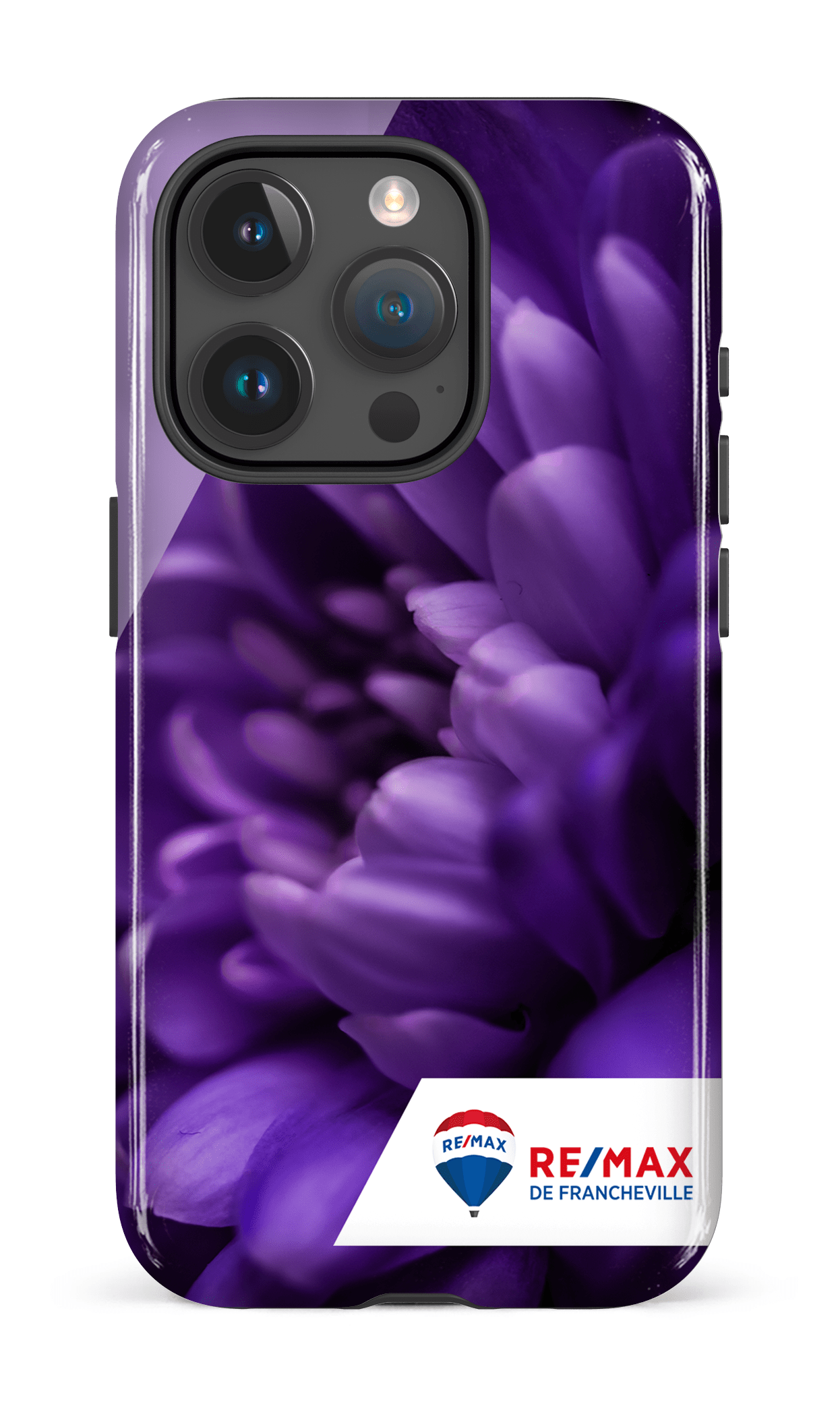 iPhone 15 Pro Tough Fleur gros plan de Francheville -