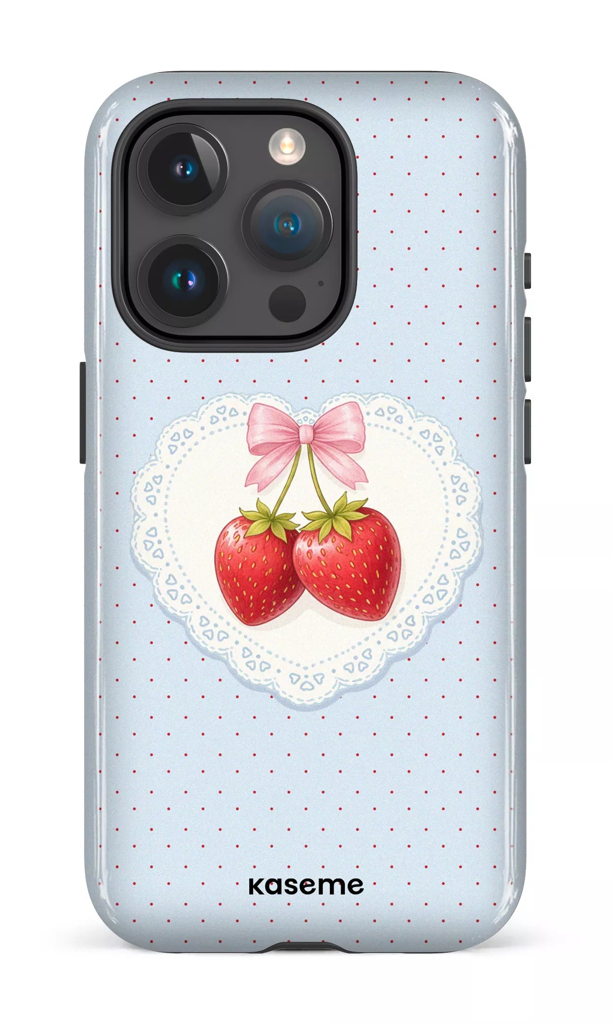iPhone 15 Pro Tough Fresa Lace Blue -