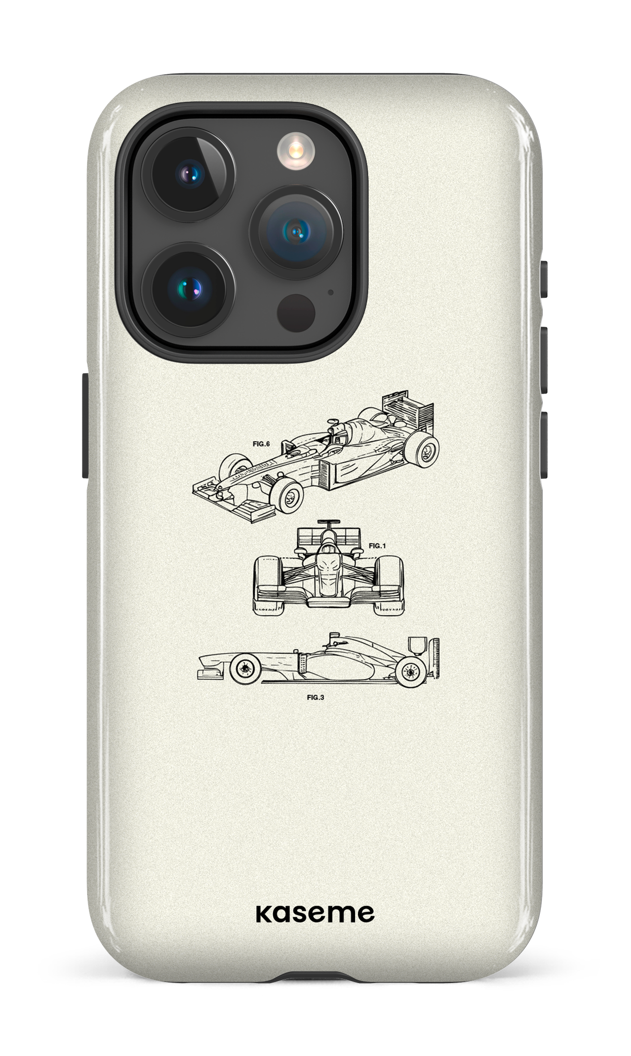 iPhone 15 Pro Tough Sport Car White -