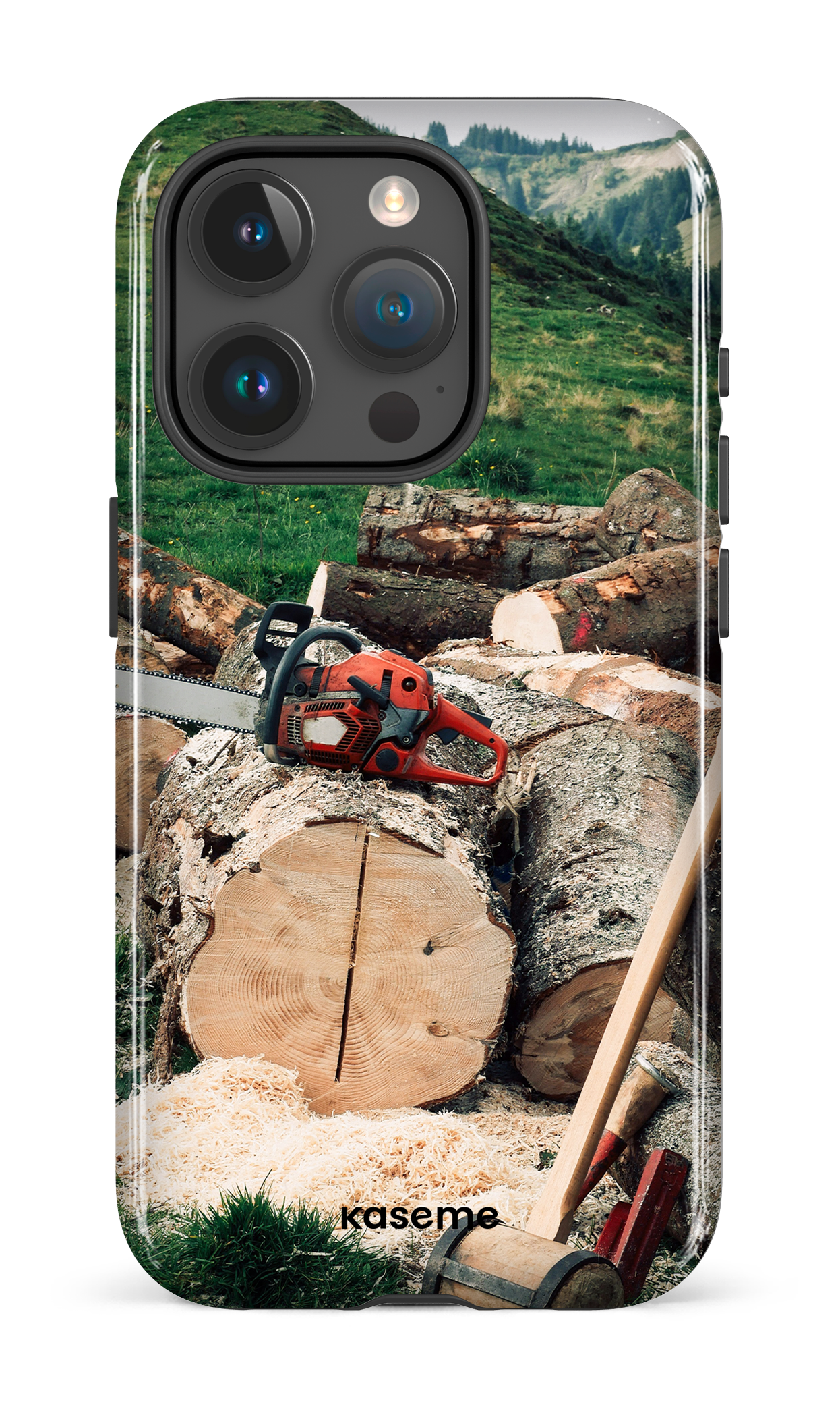iPhone 15 Pro Tough Timber Cut -