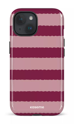 iPhone 15 Tough (Gloss) Aligned Burgundy -