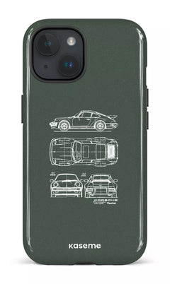 iPhone 15 Tough (Gloss) Beat The Traffic Green -