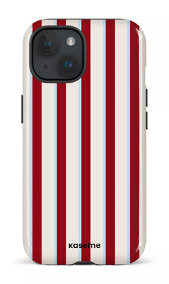 iPhone 15 Tough (Gloss) Berry Lane Red & Blue -