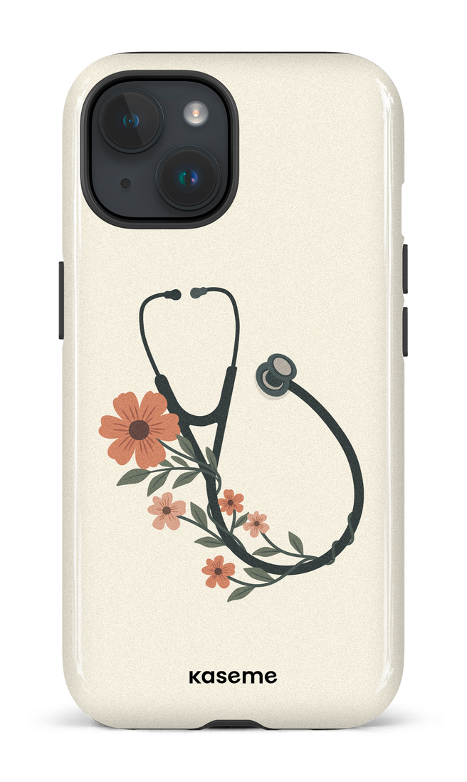 iPhone 15 Tough (Gloss) Blossom Beat Beige -