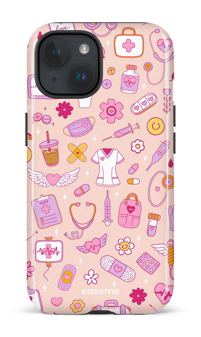 iPhone 15 Tough (Gloss) Code Pink -