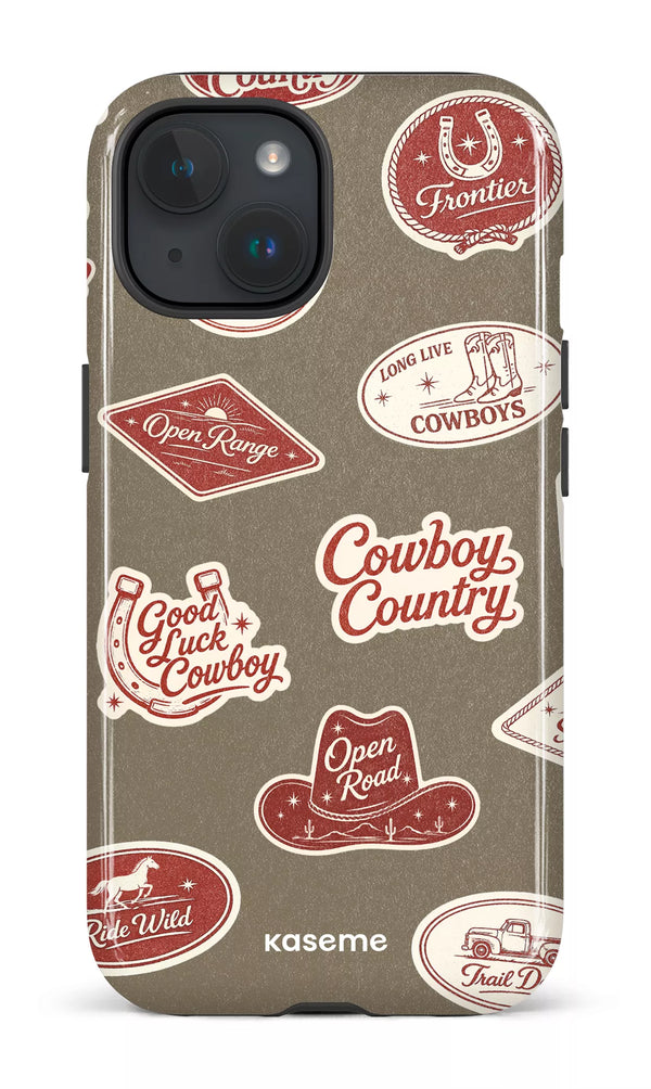 iPhone 15 Tough (Gloss) Cowboy Country Green -