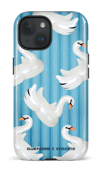 iPhone 15 Tough (Gloss) Cygne par Club Piscine -