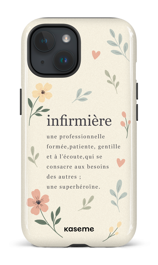 iPhone 15 Tough (Gloss) De Tout Coeur Pink -