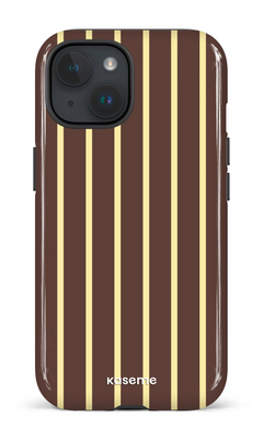 iPhone 15 Tough (Gloss) Dolce Striscia Brown -