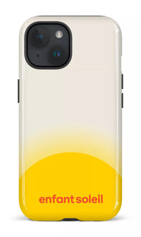 iPhone 15 Tough (Gloss) Enfant Soleil Blanc Chaud -