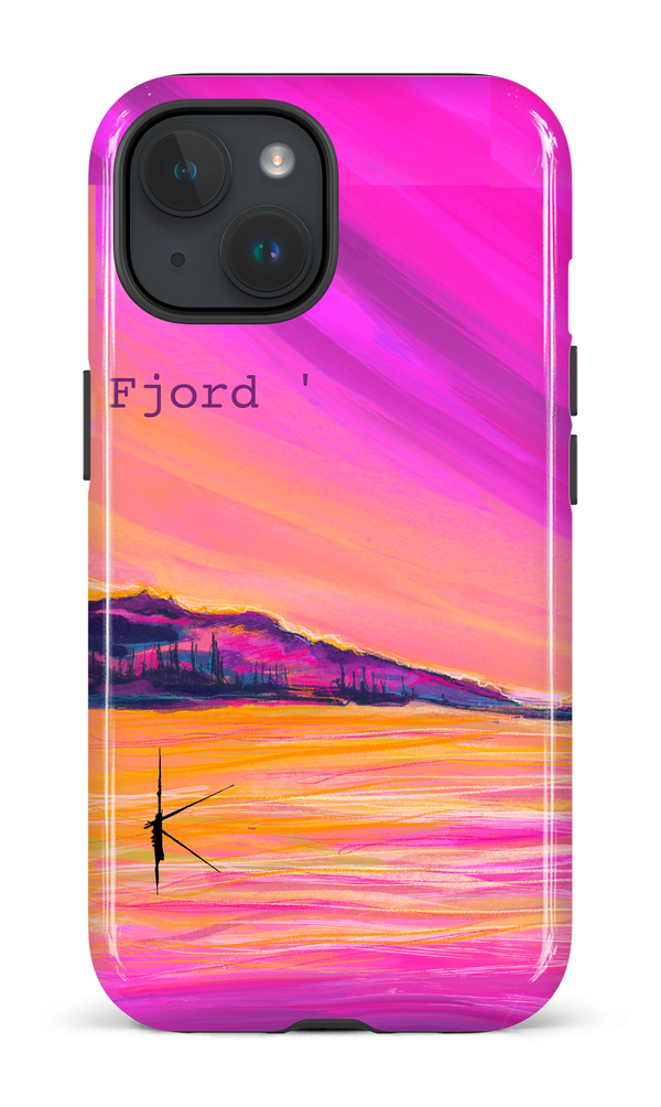 iPhone 15 Tough (Gloss) Fjord par Kristine Girard -