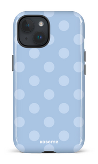 iPhone 15 Tough (Gloss) La Drey Blue by Marina Bastarache -