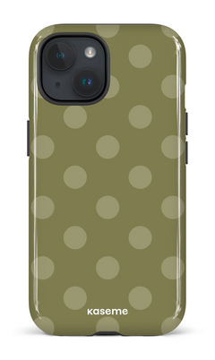 iPhone 15 Tough (Gloss) La Drey Olive by Marina Bastarache -