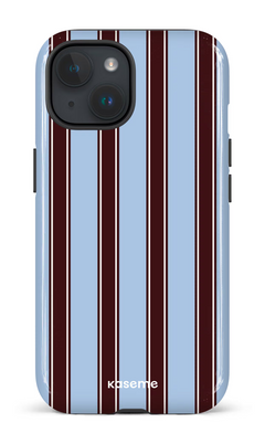 iPhone 15 Tough (Gloss) La Linea Blue by Marina Bastarache -