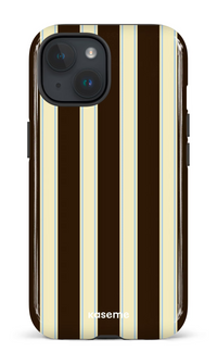 iPhone 15 Tough (Gloss) La Linea Mocha by Marina Bastarache -