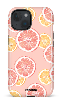 iPhone 15 Tough (Gloss) Pink Lemonade phone case -