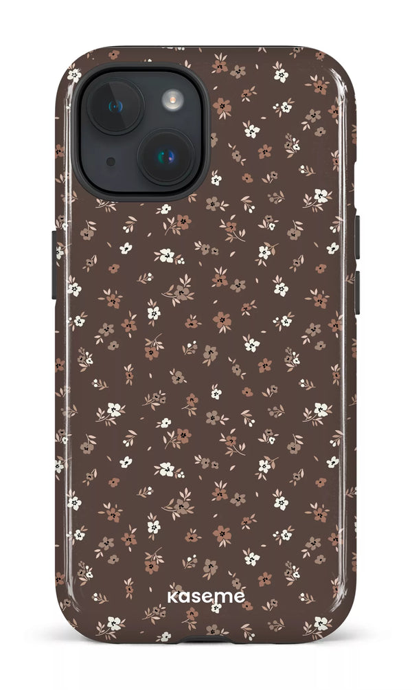 iPhone 15 Tough (Gloss) Porcelain blossom Mocha -