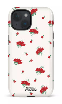 iPhone 15 Tough (Gloss) Red Roses by Mennillo -