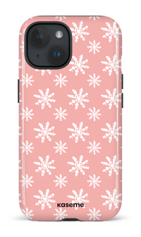 iPhone 15 Tough (Gloss) Snowy Serenity pink -