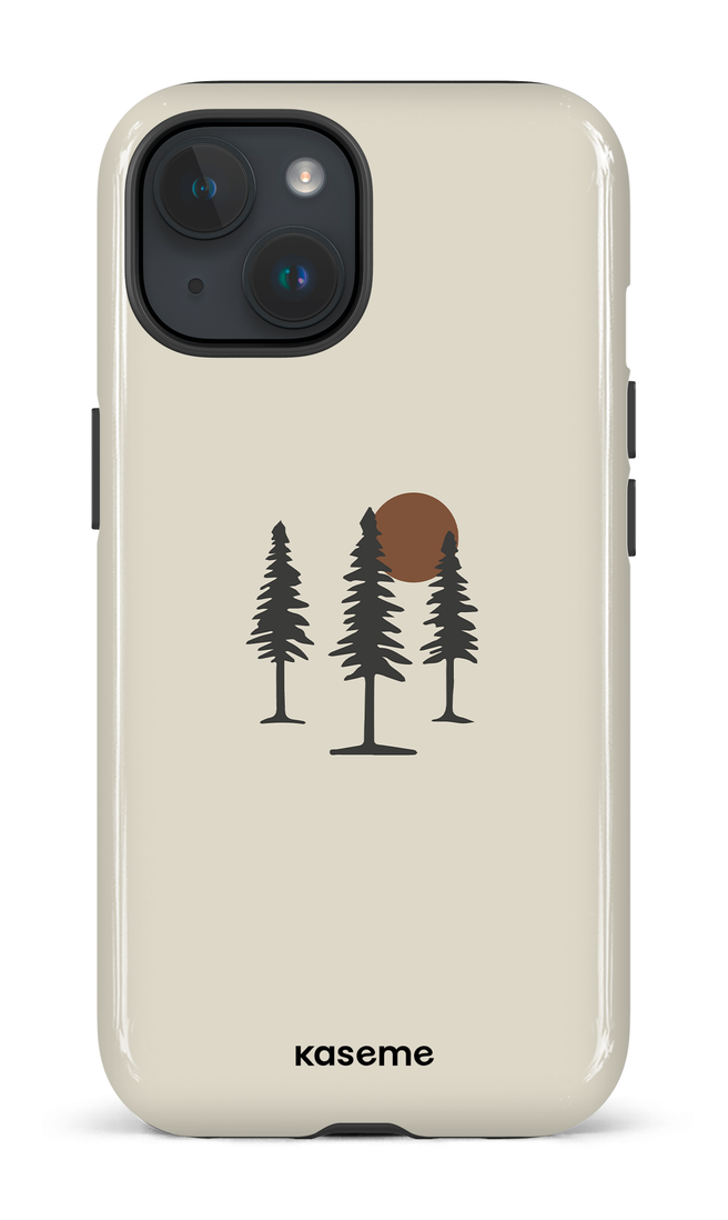 iPhone 15 Tough (Gloss) The Great Woods Beige -
