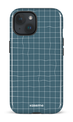 iPhone 15 Tough (Gloss) Uneven Blue -