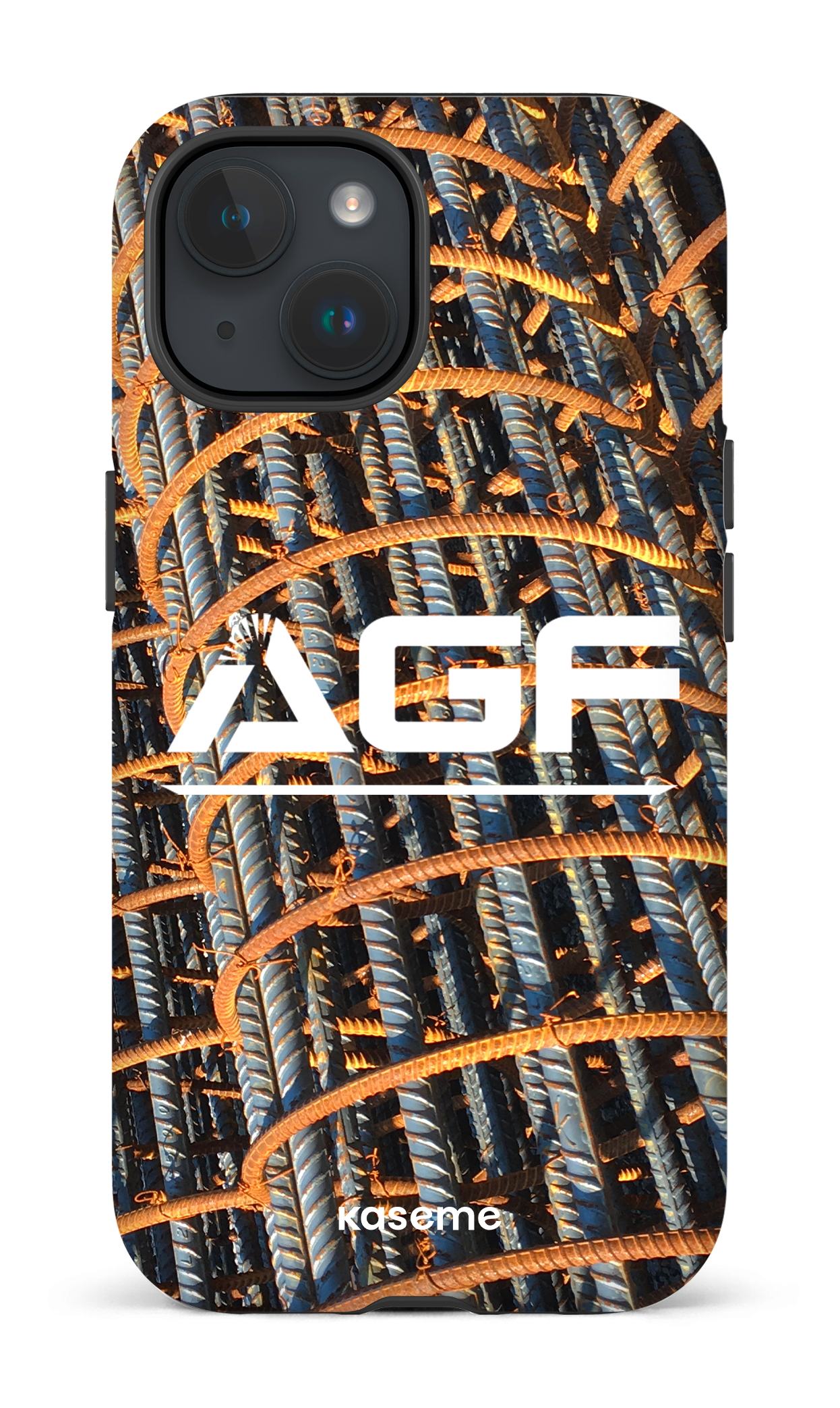 iPhone 15 Tough (Matte) AGF Acier -