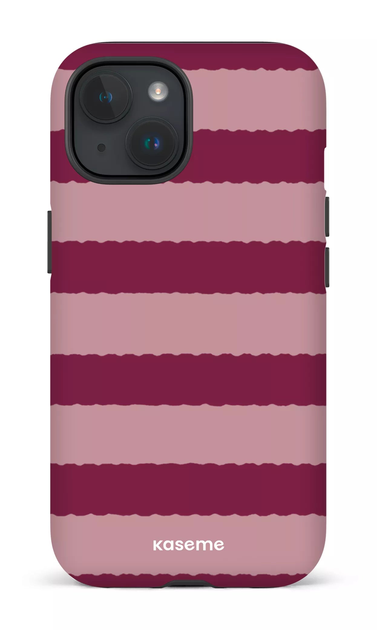 iPhone 15 Tough (Matte) Aligned Burgundy -