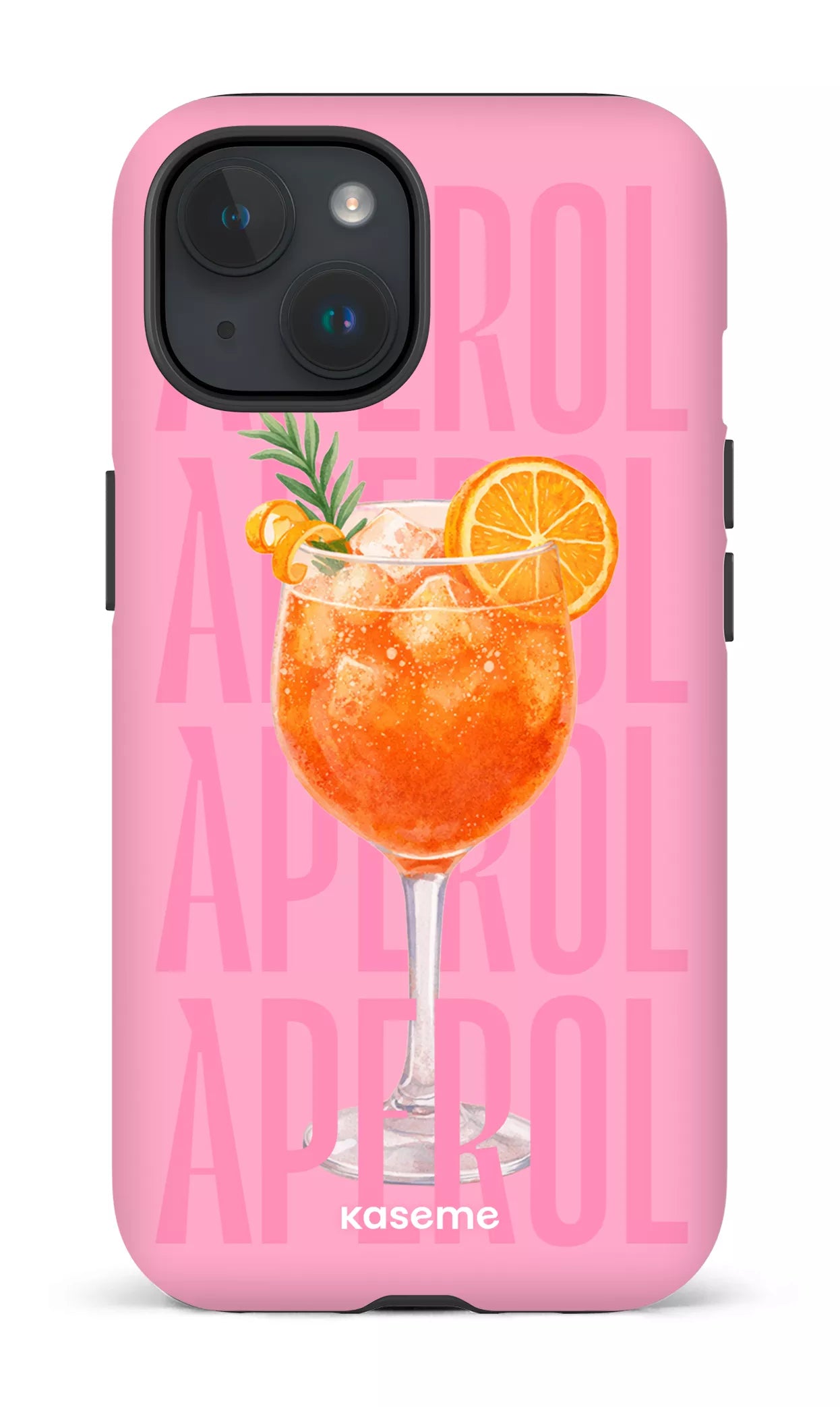 iPhone 15 Tough (Matte) Aperol Sunset Pink -