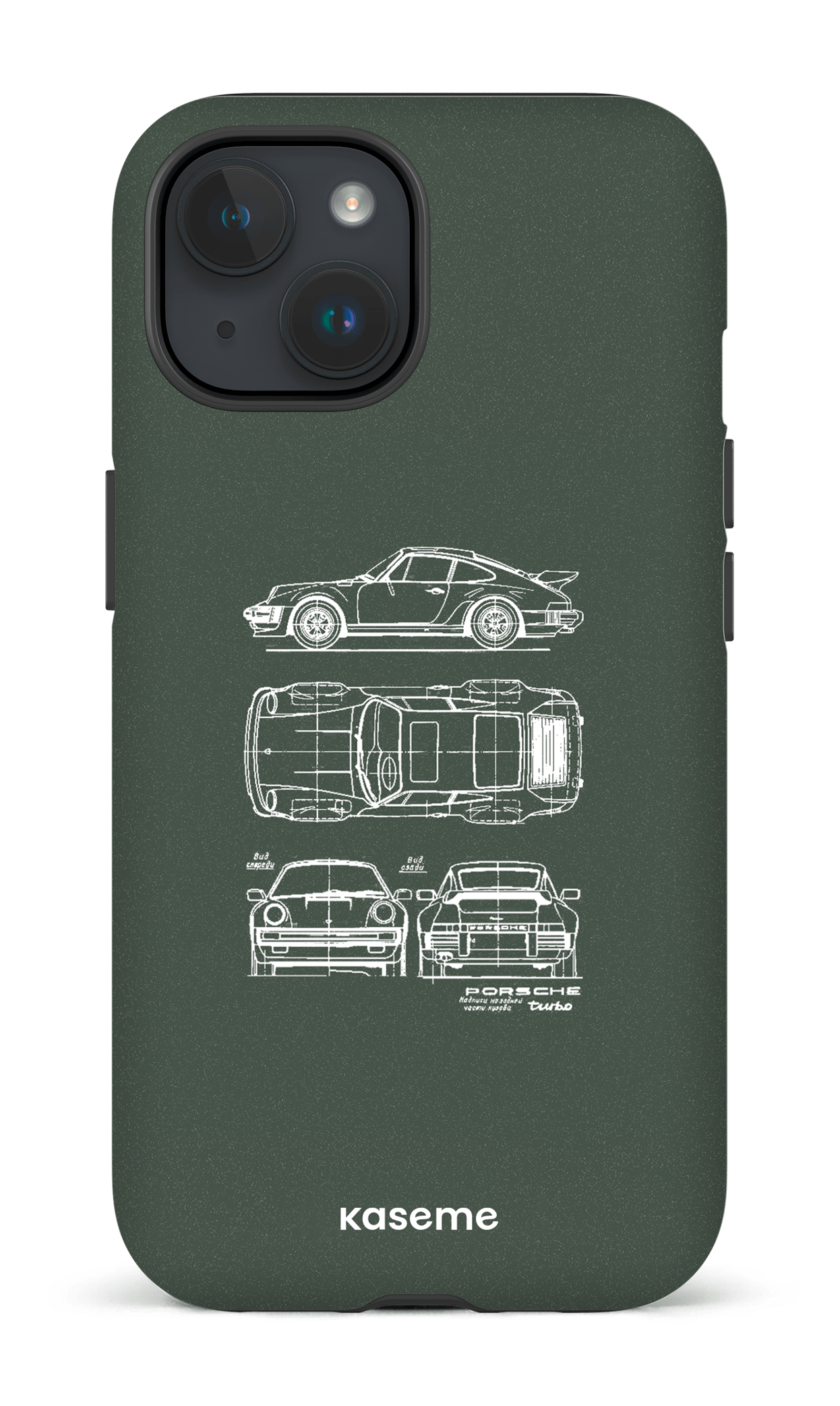 iPhone 15 Tough (Matte) Beat The Traffic Green -