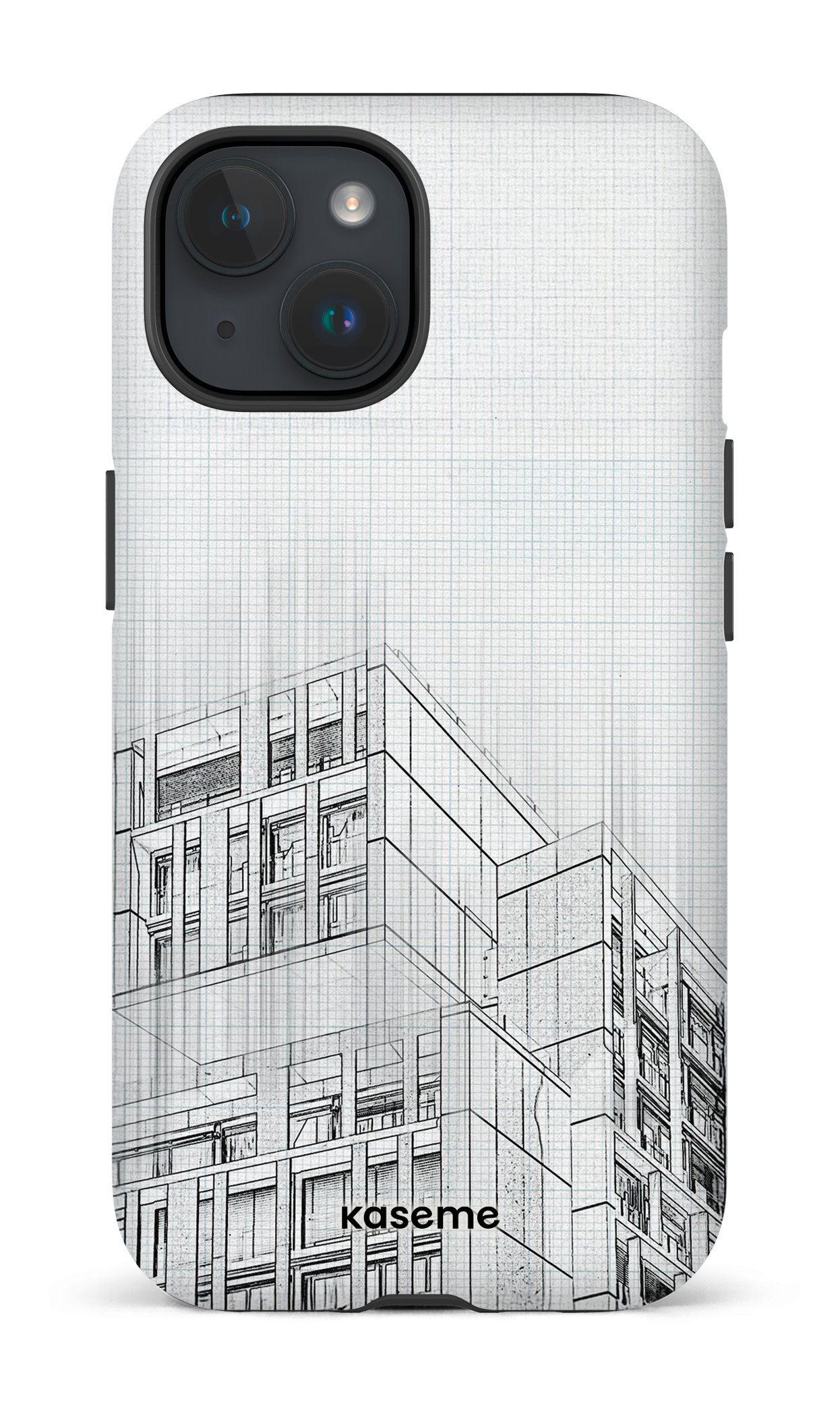 iPhone 15 Tough (Matte) Blueprint -