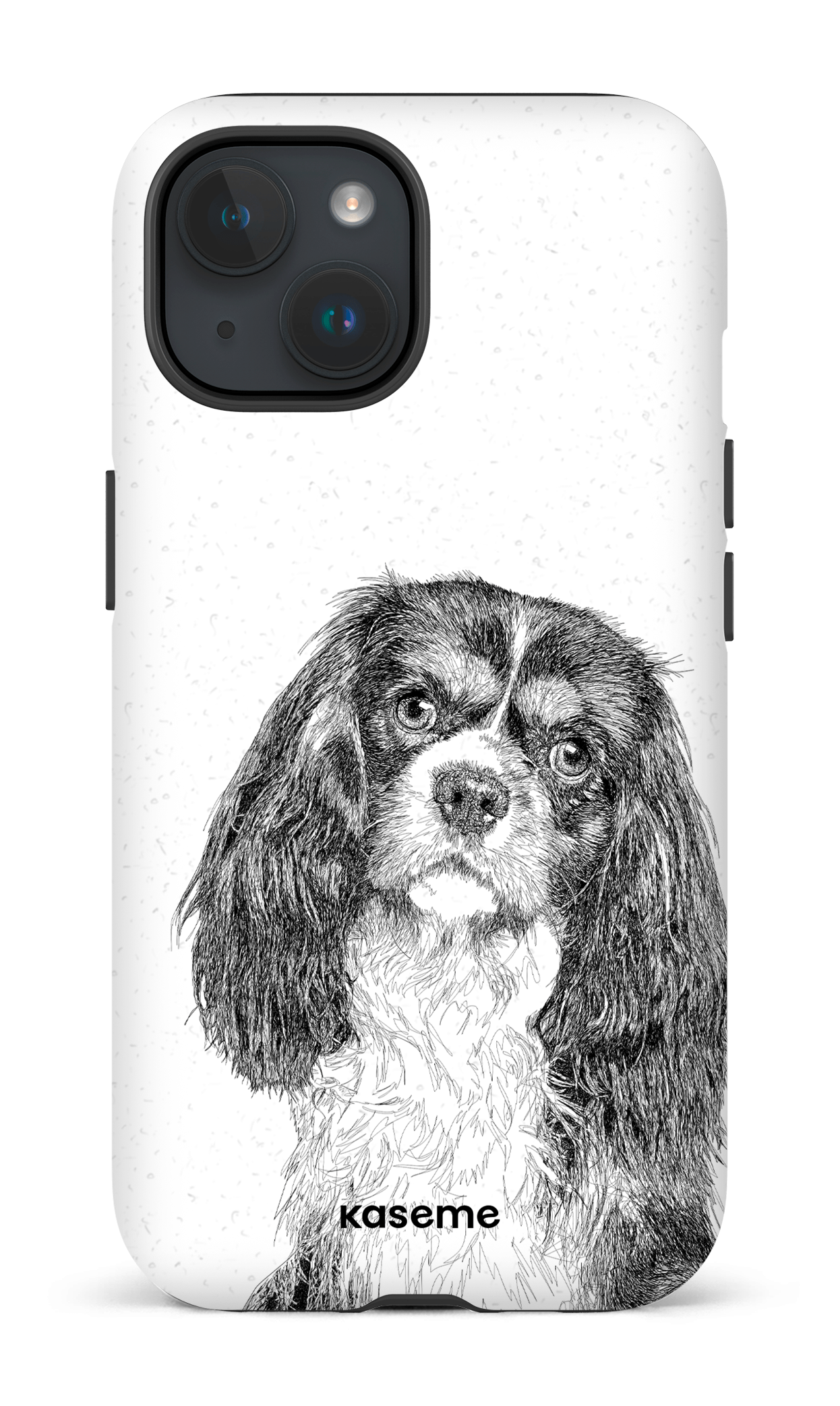 iPhone 15 Tough (Matte) Cavalier King Charles Spaniel -