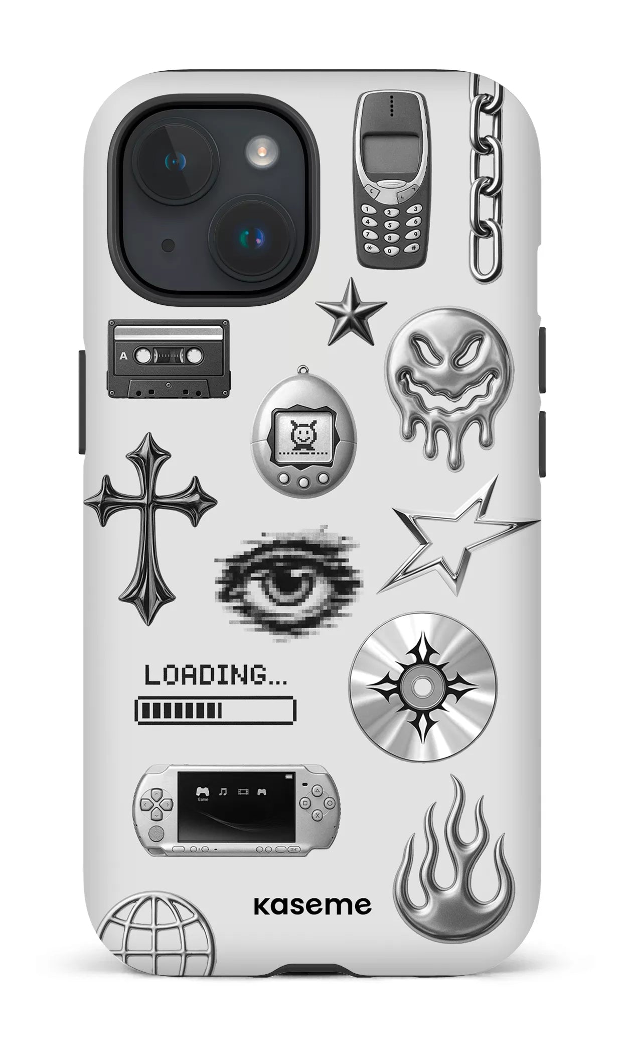 iPhone 15 Tough (Matte) Chrome -