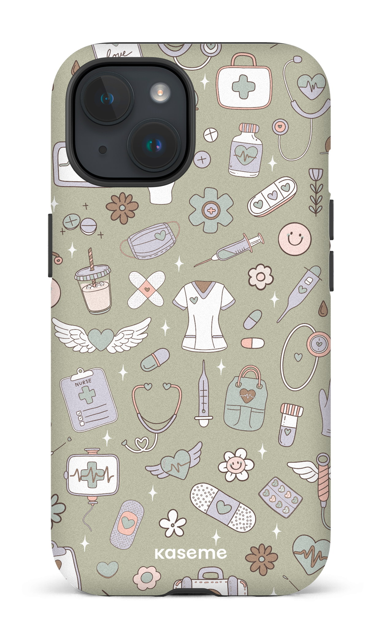 iPhone 15 Tough (Matte) Code Green -