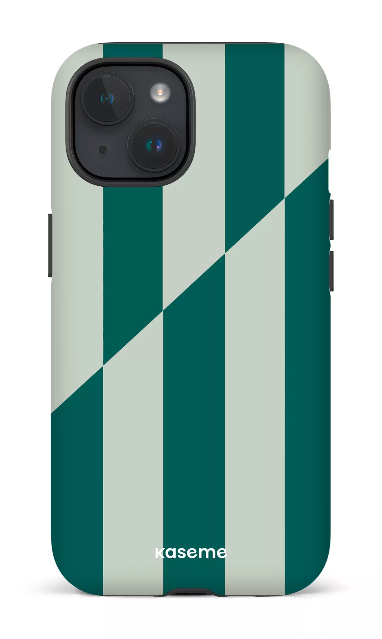 iPhone 15 Tough (Matte) Divided Green -