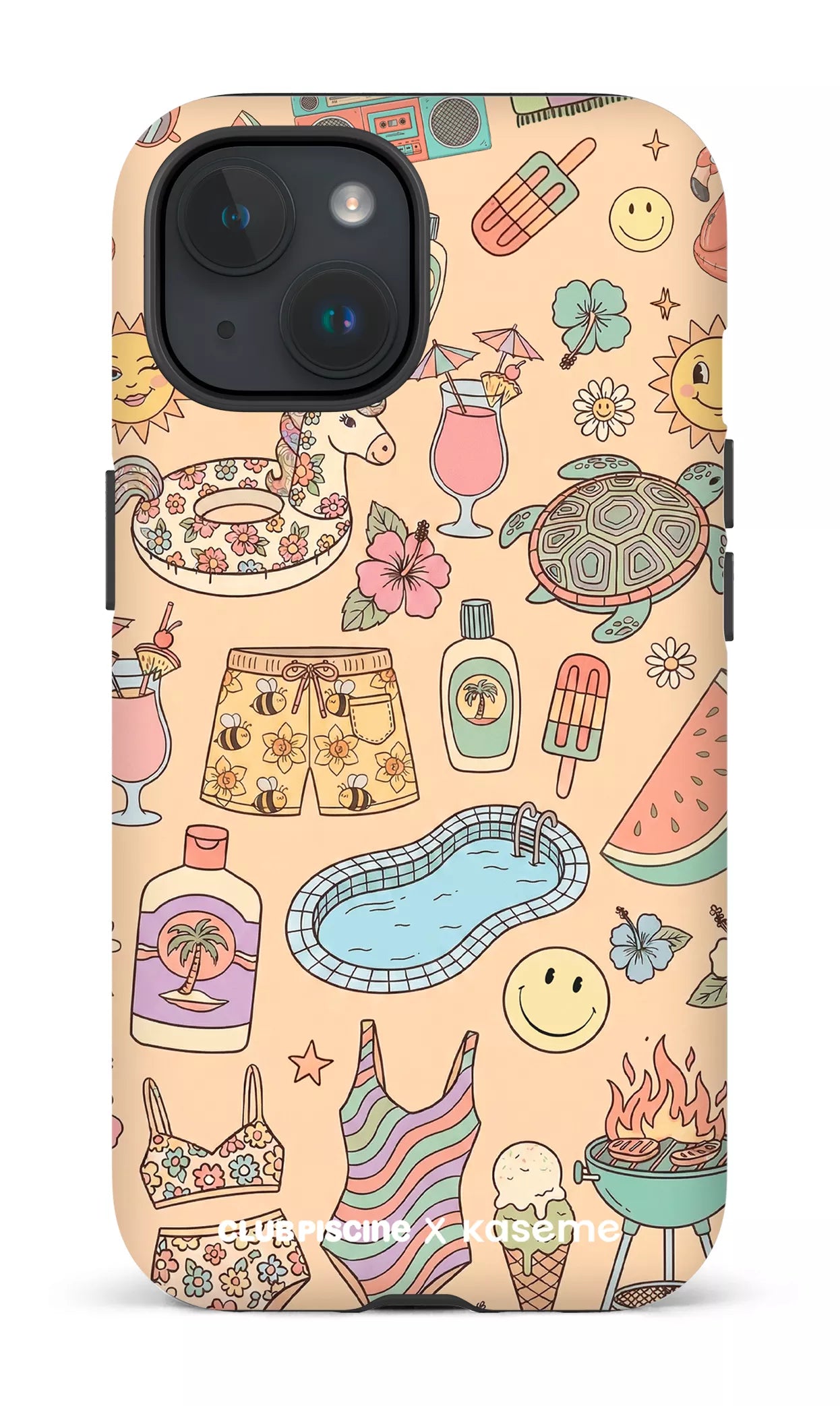 iPhone 15 Tough (Matte) Summer Icon by Club Piscine -